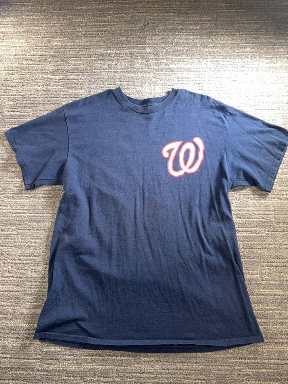Majestic Washington Nationals Bryce Harper 34 MLB Player T-Shirt Navy Blue Size
